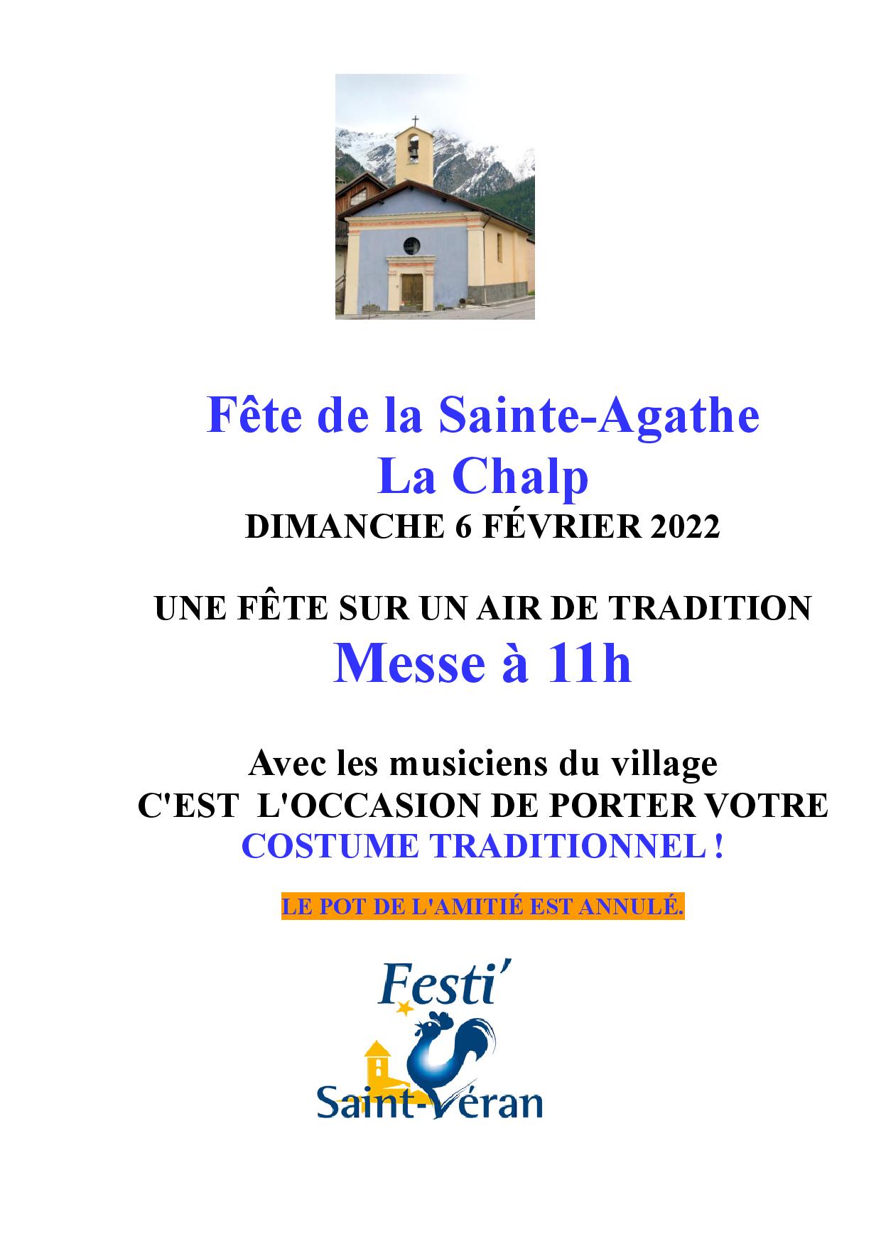 Affiche Sainte Agathe 2022